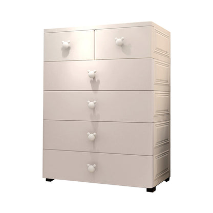 Plastic Non-Hanging Cabinet Contemporary Matte Finish Armoire