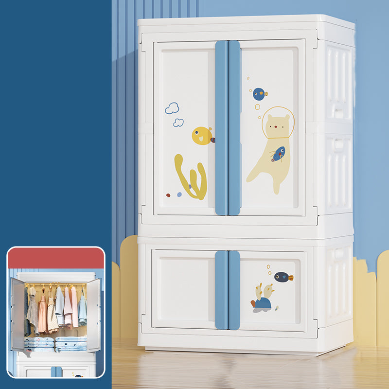 Plastic Bedroom Storage Cabinet Contemporary Hinged Door Cabinet