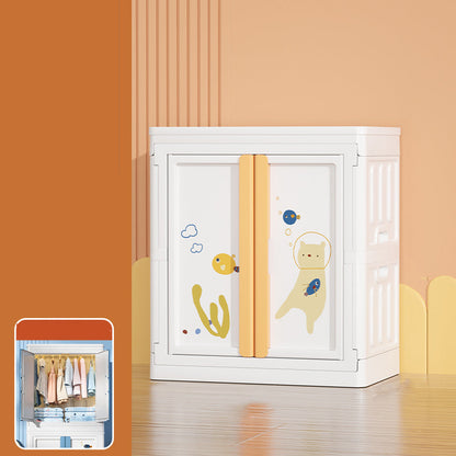 Plastic Bedroom Storage Cabinet Contemporary Hinged Door Cabinet