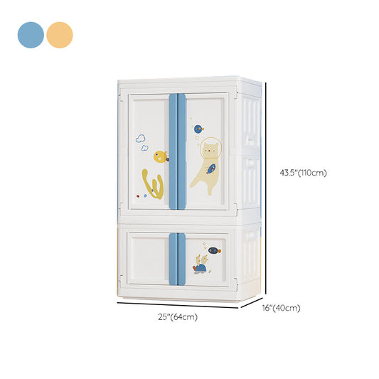 Plastic Bedroom Storage Cabinet Contemporary Hinged Door Cabinet