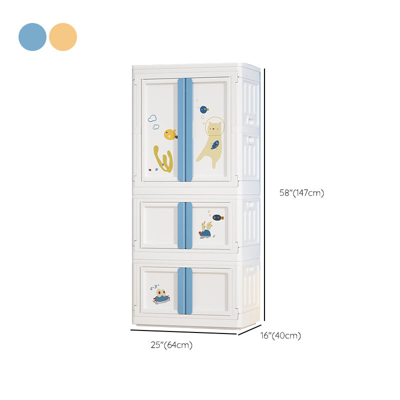 Plastic Bedroom Storage Cabinet Contemporary Hinged Door Cabinet