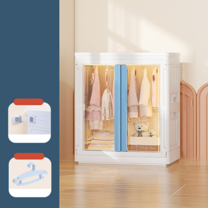 Armadio di stoccaggio in plastica con armadio a cerniera contemporanea a canna