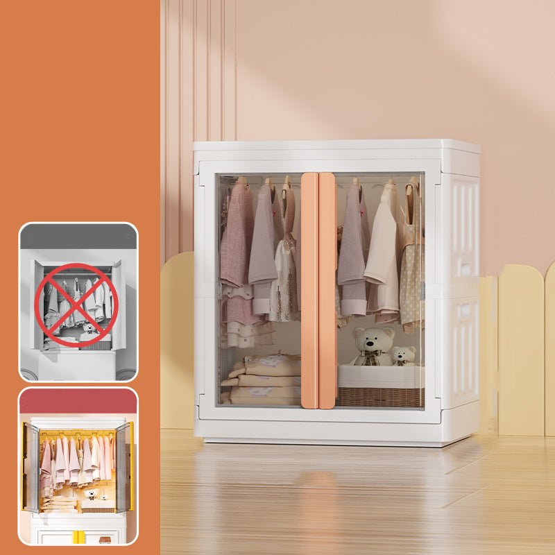 Armadio di stoccaggio in plastica con armadio a cerniera contemporanea a canna