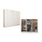 Engineered Wood Wardrobe Closet with Shelves White Wardrobe Cabinet