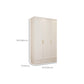 Engineered Wood Wardrobe Closet with Shelves White Wardrobe Cabinet