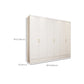 Engineered Wood Wardrobe Closet with Shelves White Wardrobe Cabinet