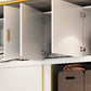 White Engineered Wood Wardrobe Cabinet Contemporary Wardrobe Armoire