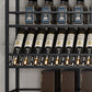 Metal Floor Bottle Wine Rack Contemporary Black Wine Holder Rack Clearhalo 'furn' 'furn_wine_racks' 'Furniture' 'Kitchen & Dining Furniture' 'Wine Racks' 'wine_racks' 6629327