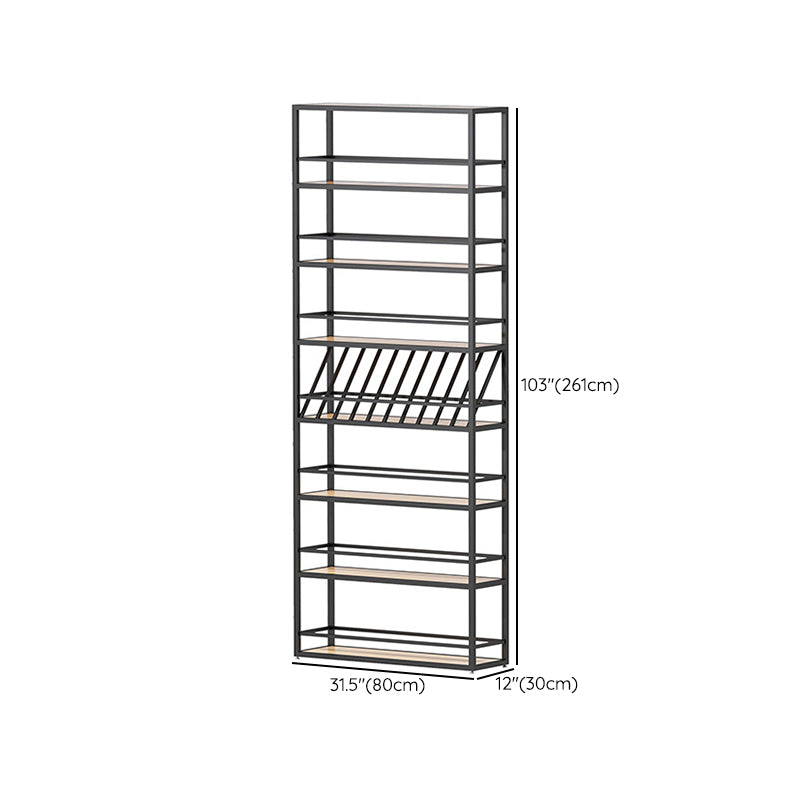 Metal Floor Bottle Wine Rack Contemporary Black Wine Holder Rack Clearhalo 'furn' 'furn_wine_racks' 'Furniture' 'Kitchen & Dining Furniture' 'Wine Racks' 'wine_racks' 6629340