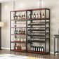 Contemporary Floor Bottle Wine Rack Single Black Metal Wine Holder Clearhalo 'furn' 'furn_wine_racks' 'Furniture' 'Kitchen & Dining Furniture' 'Wine Racks' 'wine_racks' 6629392