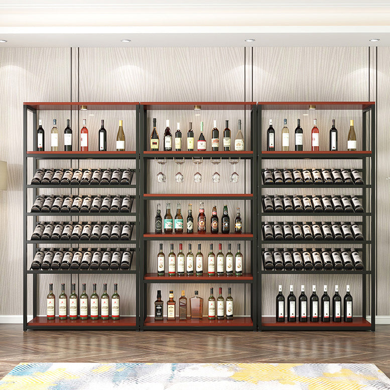 Contemporary Floor Bottle Wine Rack Single Black Metal Wine Holder Clearhalo 'furn' 'furn_wine_racks' 'Furniture' 'Kitchen & Dining Furniture' 'Wine Racks' 'wine_racks' 6629393