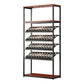 Contemporary Floor Bottle Wine Rack Single Black Metal Wine Holder Clearhalo 'furn' 'furn_wine_racks' 'Furniture' 'Kitchen & Dining Furniture' 'Wine Racks' 'wine_racks' 6629394