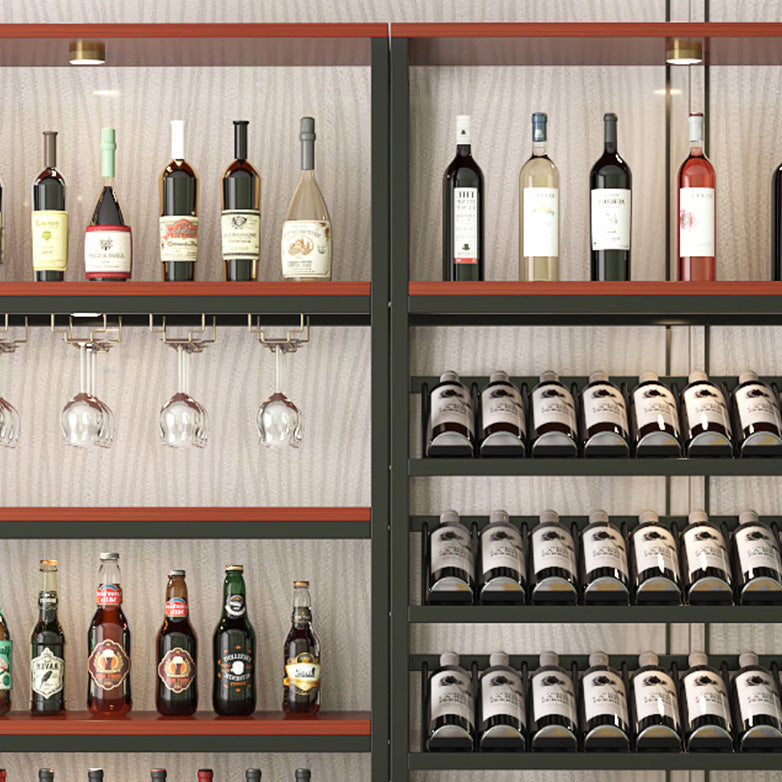 Contemporary Floor Bottle Wine Rack Single Black Metal Wine Holder Clearhalo 'furn' 'furn_wine_racks' 'Furniture' 'Kitchen & Dining Furniture' 'Wine Racks' 'wine_racks' 6629396