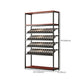 Contemporary Floor Bottle Wine Rack Single Black Metal Wine Holder Clearhalo 'furn' 'furn_wine_racks' 'Furniture' 'Kitchen & Dining Furniture' 'Wine Racks' 'wine_racks' 6629404