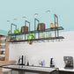 Metal Hanging Wine Glass Rack Modern Black Wine Rack Kit with Shelves Clearhalo 'furn' 'furn_wine_racks' 'Furniture' 'Kitchen & Dining Furniture' 'Wine Racks' 'wine_racks' 6629440