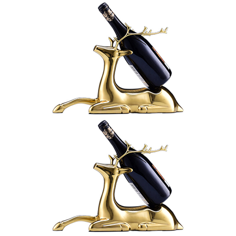 Porta di vino moderno per vino da tavolo da tavolo in metallo per cucina