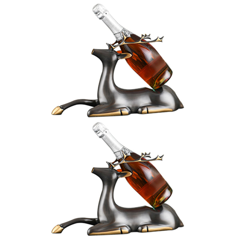 Porta di vino moderno per vino da tavolo da tavolo in metallo per cucina