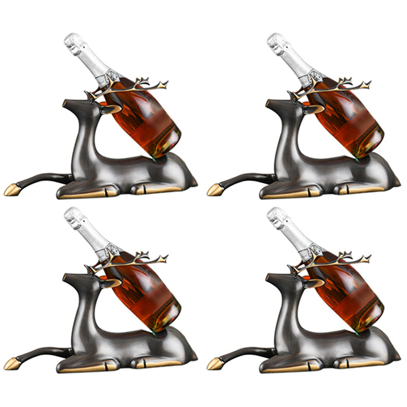 Porta di vino moderno per vino da tavolo da tavolo in metallo per cucina