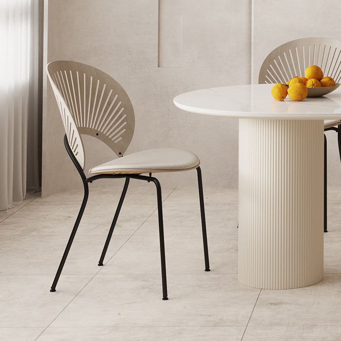 Moderne stijl ovale tafel set 1/4/5/6/7 stukken eetgelegenheid met metalen poten