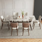 Modern 1/4/5/7 Pieces Dining Furniture Stone Rectangle Dining Table Set in Gray