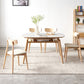 Modern 1/4/5/7 Pieces Furniture Stone Round Dining Table Set in White
