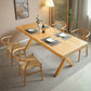 Solid Wood Dining Set 1/2/5 Pcs Rectangle Dining Table and Wishbone Chairs Clearhalo 'Dining Room Sets' 'Dining Tables & Seating' 'dining_room_set' 'furn' 'furn_dining_room_set' 'Furniture' 'Kitchen & Dining Furniture' 6630094