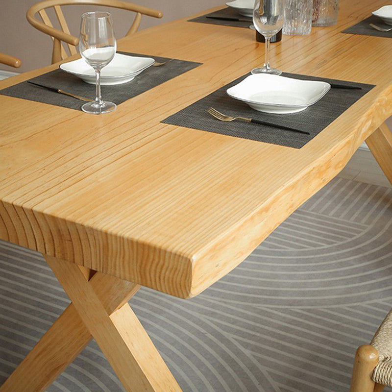 Solid Wood Dining Set 1/2/5 Pcs Rectangle Dining Table and Wishbone Chairs Clearhalo 'Dining Room Sets' 'Dining Tables & Seating' 'dining_room_set' 'furn' 'furn_dining_room_set' 'Furniture' 'Kitchen & Dining Furniture' 6630099