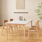 Modern 1/2/3/5 Pieces Dining Furniture Stone Rectangle Dining Chairs Set in White