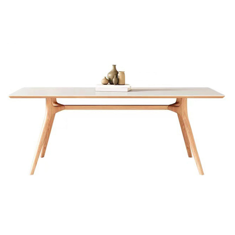 Modern 1/2/5/7 stukken Dining Furniture Stone Rechthoek eetstoelen in het wit ingesteld