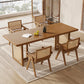 Modern Dining Set 1/5 Pcs Solid Wood Dining Table and Chairs in Brown Clearhalo 'Dining Room Sets' 'Dining Tables & Seating' 'dining_room_set' 'furn' 'furn_dining_room_set' 'Furniture' 'Kitchen & Dining Furniture' 6630170