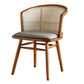 Rectangle Dining Set 1/4/5/6 Pcs Ash Solid Wood and Rattan Dining Table and Chairs 1 Brown Chair Clearhalo 'Dining Room Sets' 'Dining Tables & Seating' 'dining_room_set' 'furn' 'furn_dining_room_set' 'Furniture' 'Kitchen & Dining Furniture' 6630221