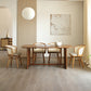 Rectangle Dining Set 1/4/5/6 Pcs Ash Solid Wood and Rattan Dining Table and Chairs 5 Pieces: Table, 4 Chairs Clearhalo 'Dining Room Sets' 'Dining Tables & Seating' 'dining_room_set' 'furn' 'furn_dining_room_set' 'Furniture' 'Kitchen & Dining Furniture' 6630222