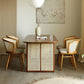 Rectangle Dining Set 1/4/5/6 Pcs Ash Solid Wood and Rattan Dining Table and Chairs Clearhalo 'Dining Room Sets' 'Dining Tables & Seating' 'dining_room_set' 'furn' 'furn_dining_room_set' 'Furniture' 'Kitchen & Dining Furniture' 6630230