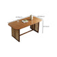 Rectangle Dining Set 1/4/5/6 Pcs Ash Solid Wood and Rattan Dining Table and Chairs Clearhalo 'Dining Room Sets' 'Dining Tables & Seating' 'dining_room_set' 'furn' 'furn_dining_room_set' 'Furniture' 'Kitchen & Dining Furniture' 6630236