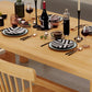 Trestle Dining Table Set 1/4 Pcs Rectangle Dining Table and Chairs in Natural