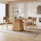 Ronde eettafel ingesteld 1/5/7/9 pc's Ash vaste houten eettafel en armstoelen