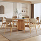 Ronde eettafel ingesteld 1/5/7/9 pc's Ash vaste houten eettafel en armstoelen
