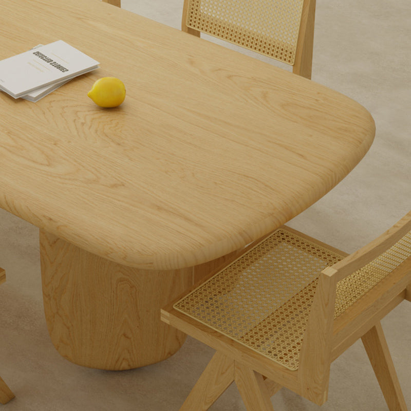 Traditional Dining Set 1/5/7 Pcs Rectangle Solid Wood Dining Table with Armless Chairs Clearhalo 'Dining Room Sets' 'Dining Tables & Seating' 'dining_room_set' 'furn' 'furn_dining_room_set' 'Furniture' 'Kitchen & Dining Furniture' 6630321