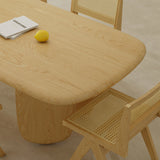 Traditional Dining Set 1/5/7 Pcs Rectangle Solid Wood Dining Table with Armless Chairs Clearhalo 'Dining Room Sets' 'Dining Tables & Seating' 'dining_room_set' 'furn' 'furn_dining_room_set' 'Furniture' 'Kitchen & Dining Furniture' 6630321