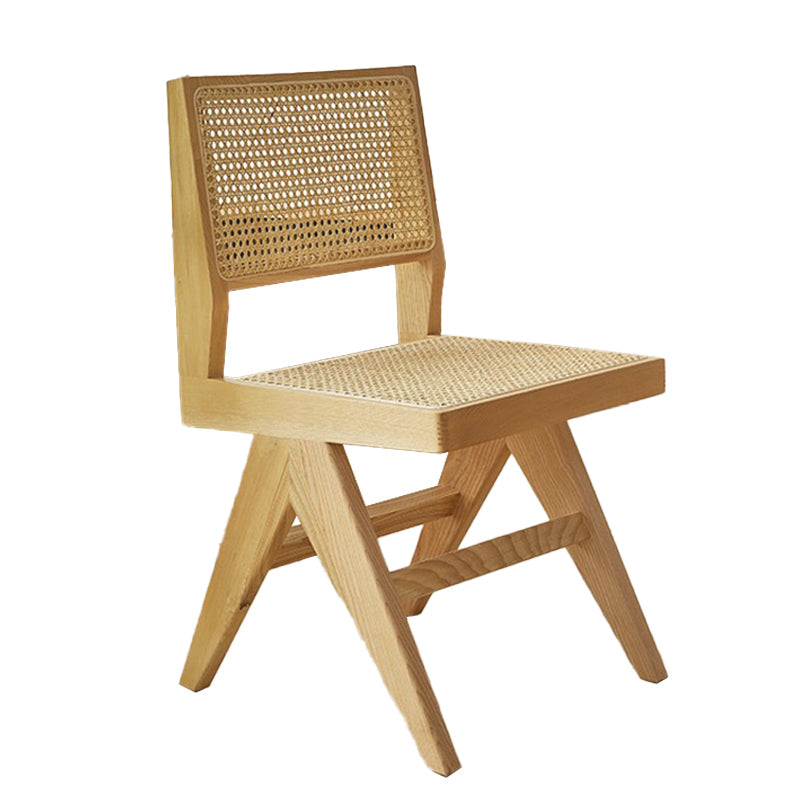 Traditional Dining Set 1/5/7 Pcs Rectangle Solid Wood Dining Table with Armless Chairs Clearhalo 'Dining Room Sets' 'Dining Tables & Seating' 'dining_room_set' 'furn' 'furn_dining_room_set' 'Furniture' 'Kitchen & Dining Furniture' 6630322