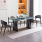 Moderne eetgelegenheid 1/5/7 PCS Rechthoek Marmeren eettafel met armloze stoelen