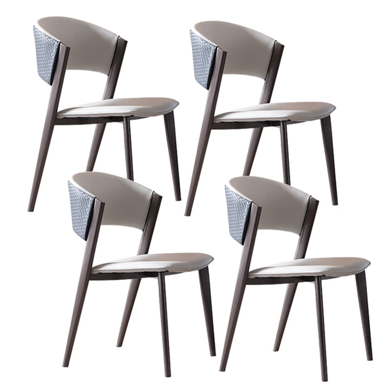 Moderne eetgelegenheid 1/5/7 PCS Rechthoek Marmeren eettafel met armloze stoelen