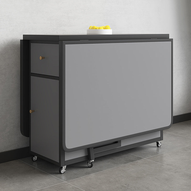 長方形のダイニングテーブルセット1/4/5/7 PCS折りたたみテーブルと金属フレーム付きの椅子