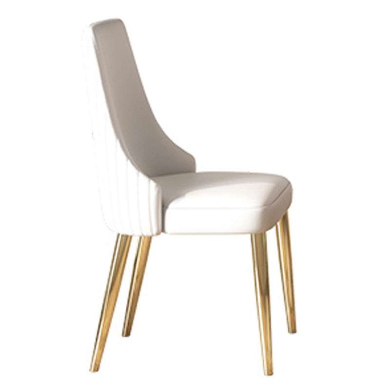 Modern Style 1/2/5/7 Pieces Dining Chairs Set Stone Rectangle Furniture in White