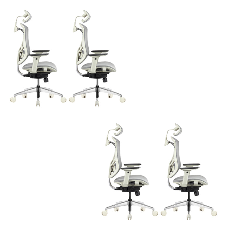 Silla ejecutiva de malla moderna Silla ejecutiva de armas ajustables para oficina