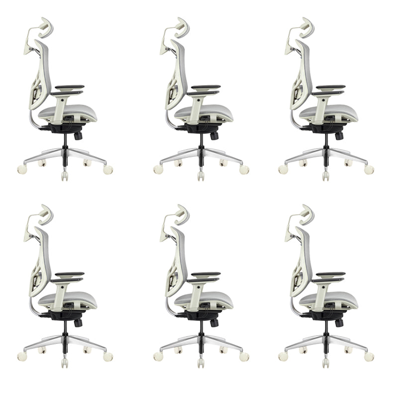 Silla ejecutiva de malla moderna Silla ejecutiva de armas ajustables para oficina