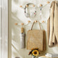Metal and Wood Coat Rack Contemporary Style Home Wall Hanging Coat Hanger Clearhalo 'Entry & Mudroom Furniture' 'furn' 'furn_hall_tree_coat_racks' 'Furniture' 'Hall Trees & Coat Racks' 'hall_tree_coat_racks' 6630650