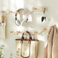 Metal and Wood Coat Rack Contemporary Style Home Wall Hanging Coat Hanger Clearhalo 'Entry & Mudroom Furniture' 'furn' 'furn_hall_tree_coat_racks' 'Furniture' 'Hall Trees & Coat Racks' 'hall_tree_coat_racks' 6630652