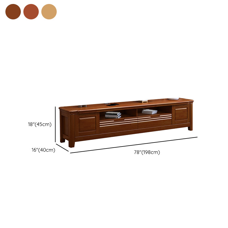 Porta TV tradizionale Porta TV in legno Console con cassetti