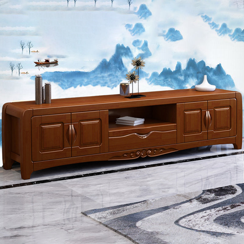 Solid Wood TV Media Stand Traditional TV Console for Living Room Clearhalo 'furn' 'furn_tv_stands_entertainment_centers' 'Furniture' 'Living Room Furniture' 'TV Stands & Entertainment Centers' 'TV Stands & Media Storage Furniture' 'tv_stands_entertainment_centers' 6630870